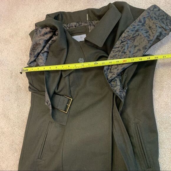 Andrew Marc Aerial Wool Capelet Jacket Green size 12 - Picture 13 of 13